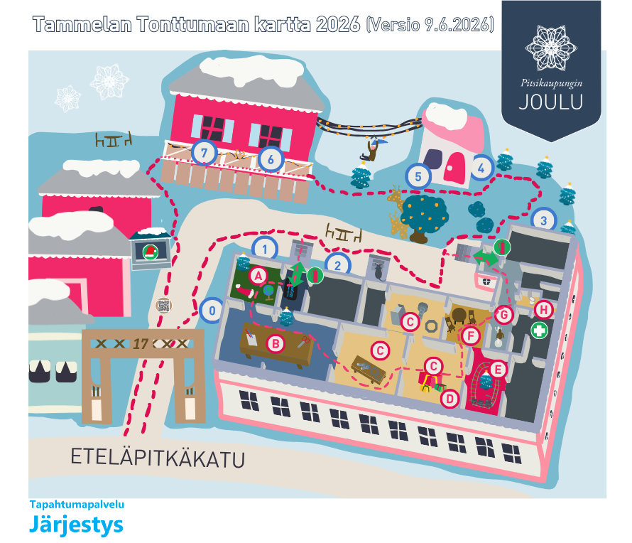 Tammelan Tonttumaan kartta